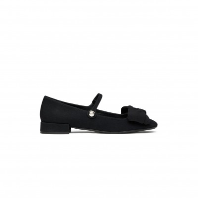 VALENTINO GARAVANI BOWJANE MARY-JANE BALLERINA IN CREPE FABRIC 20MM 5W0S0KI3JIV_0NO